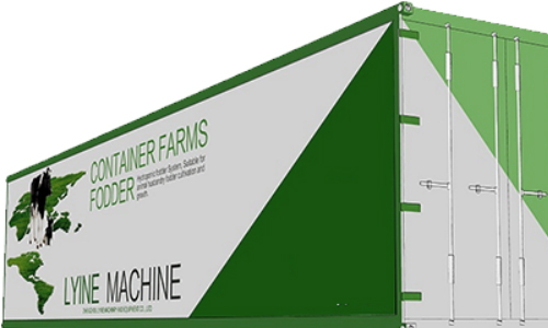 Hydroponic fodder container with a daily output of 1000 kg