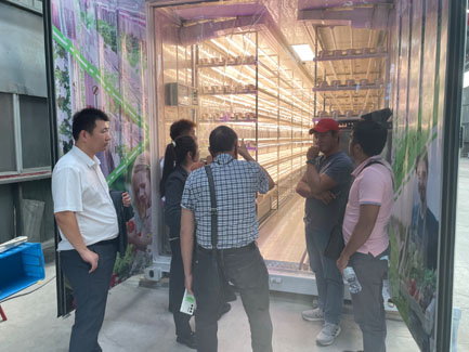Philippine Customer Came to Our Company to Inspect Hydroponic Equipment and Greenhouse Project02