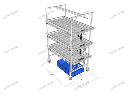 Three Layer Vertical Ebb And Flow Table