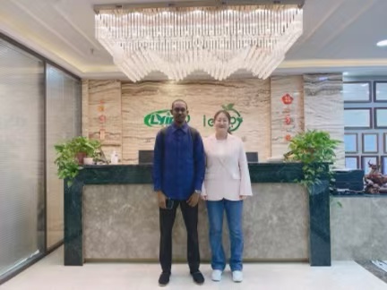 Mali client visited Lyine group to inspect hydroponic growing system