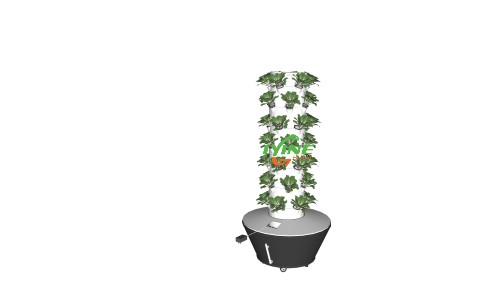 the aeroponic system