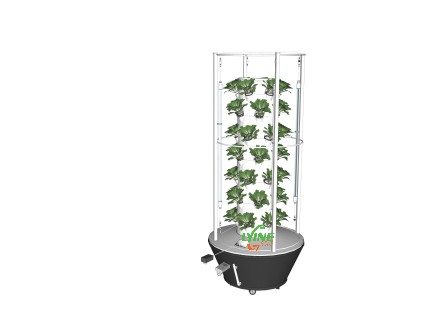 the aeroponic system