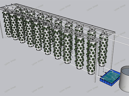 Rotating Hydroponic Tower System